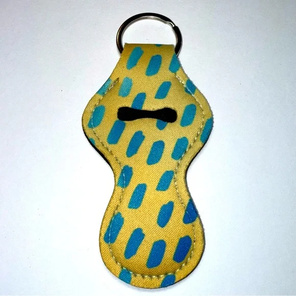 NWOT-Colorful Lip Balm Holder Keychains (5) - Picture 4 of 7
